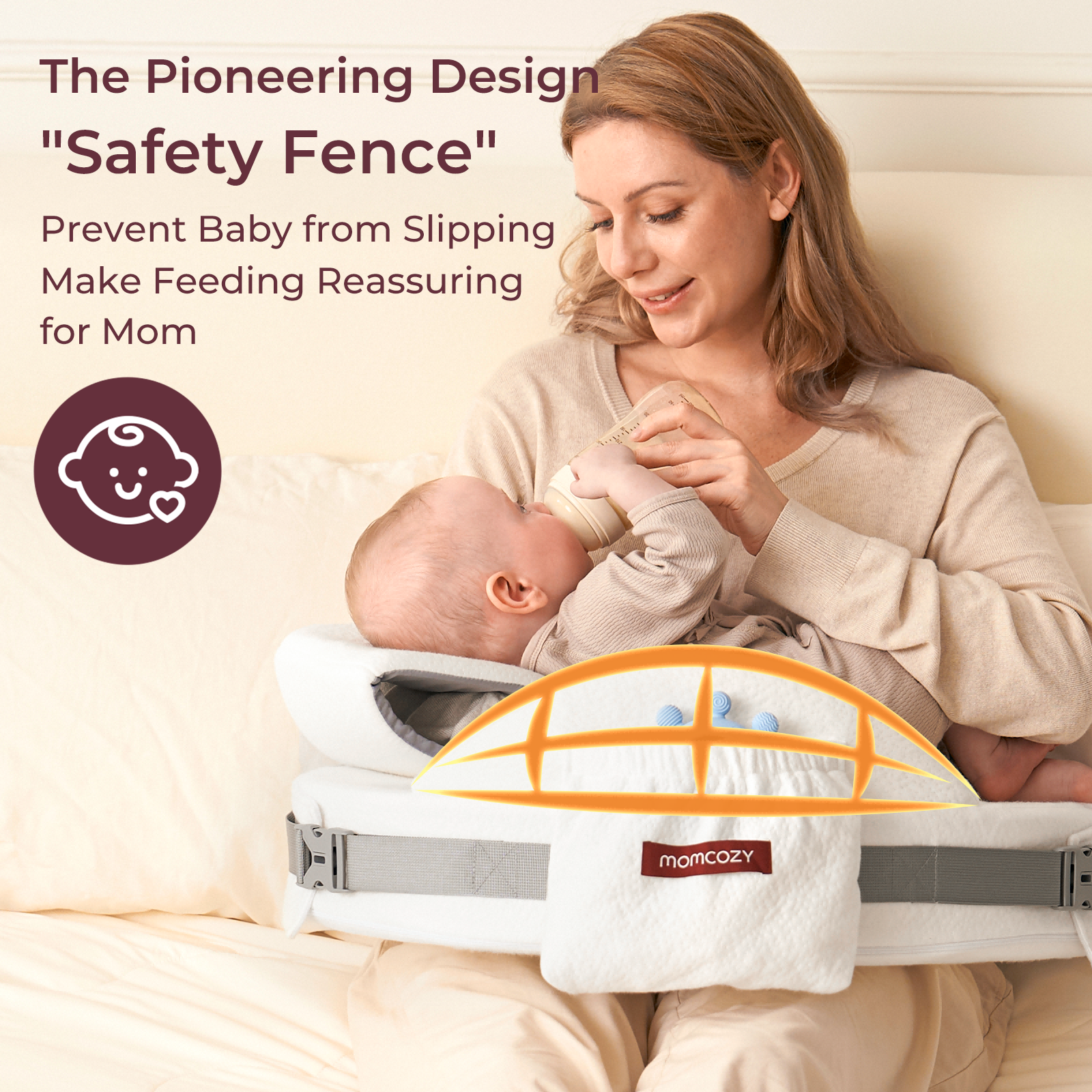 Momcozy Cooling Comfort Nursing Pillow