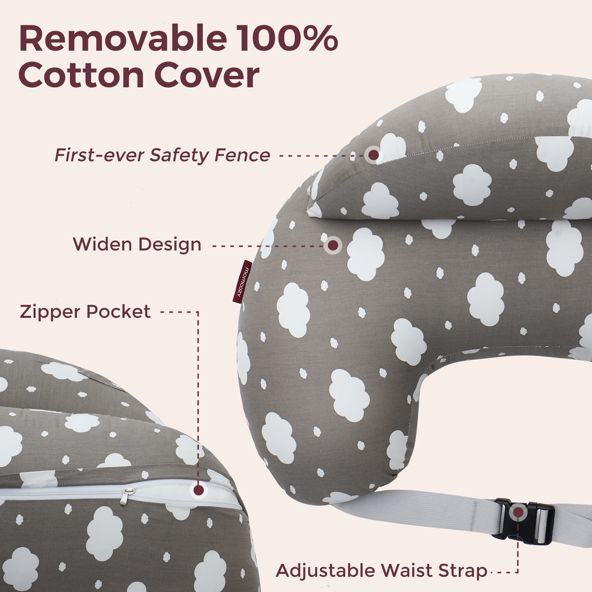 Multifunctional and Adjustable Nursing Pillow