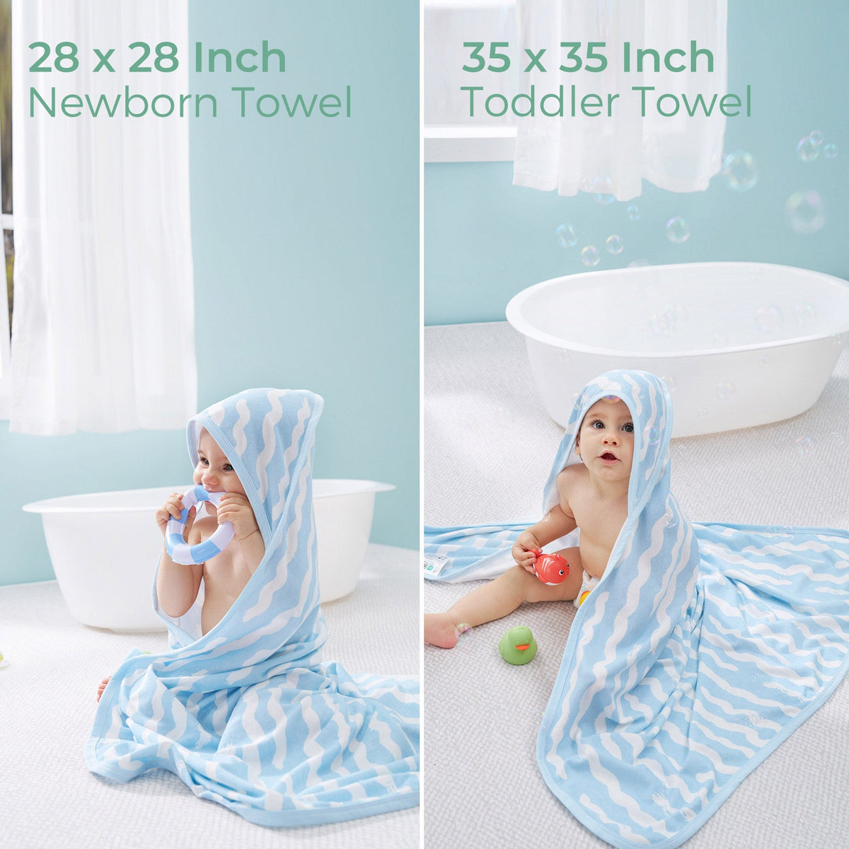 Momcozy Cooling Comfort Baby Hooded Bath Towel
