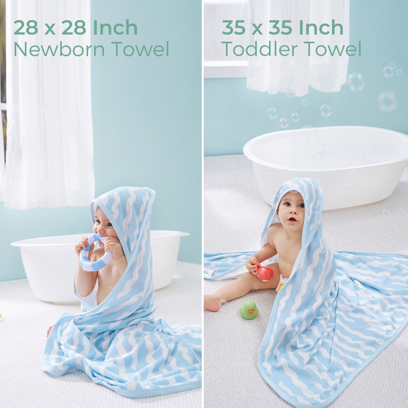 Momcozy Cooling Comfort Baby Hooded Bath Towel