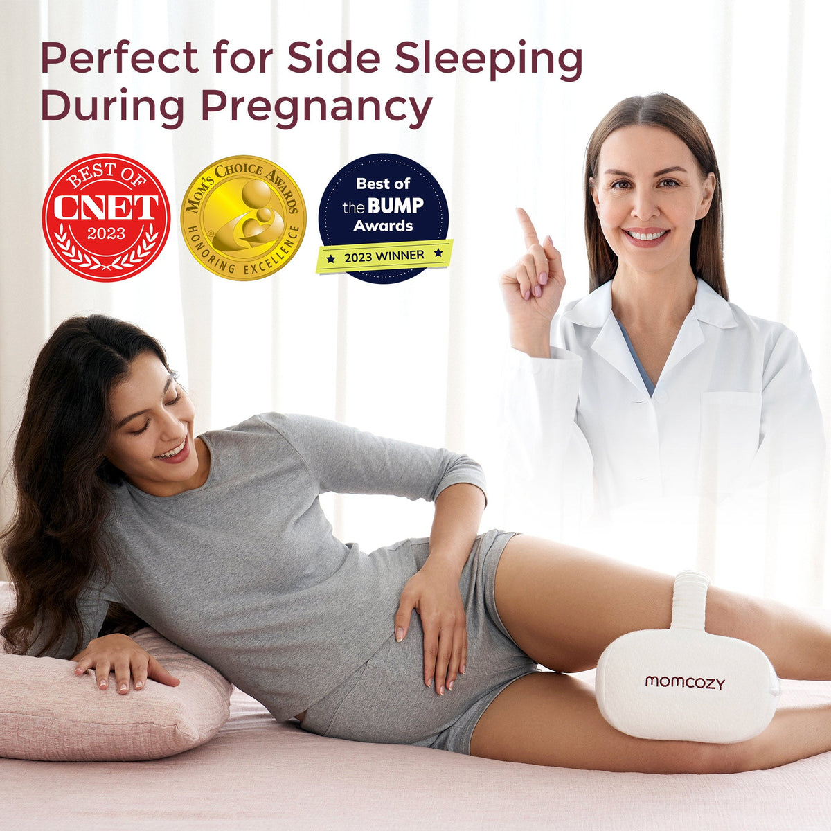 Momcozy Cooling Comfort Knee Pillows