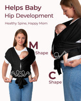 Easy to Wear Hands Free - Baby Wrap Carrier
