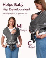 Easy to Wear Hands Free - Baby Wrap Carrier