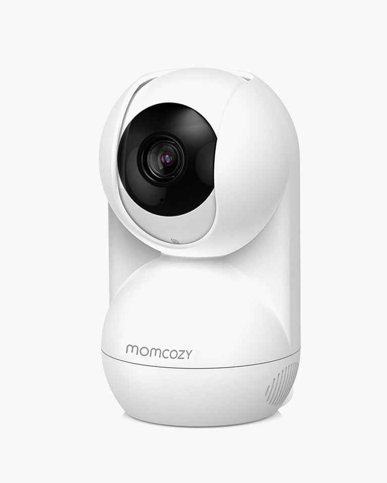 Translation missing: en.Momcozy BM03 1080p HD Baby Monitor Camera, white design, Momcozy logo, ideal for baby monitoring
