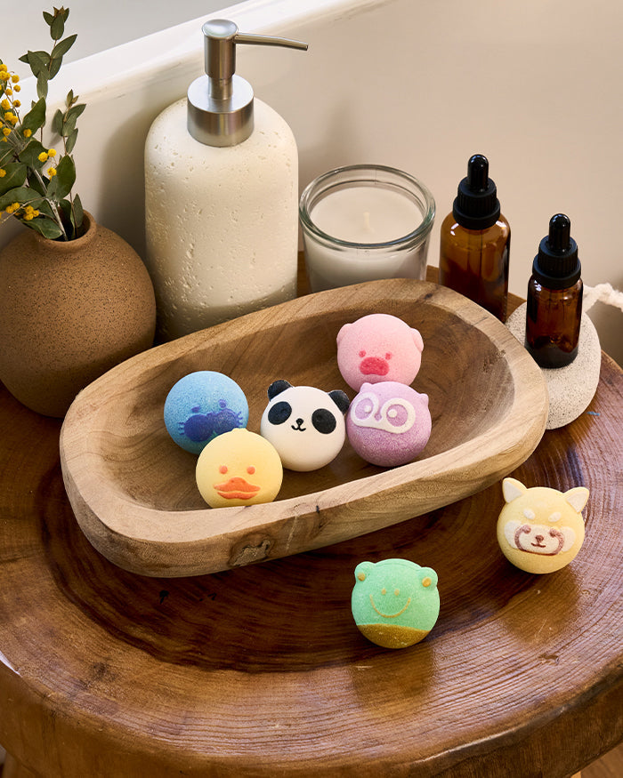 Pig-Shaped Natural Bath Bombs Gift Set (14 Pcs)