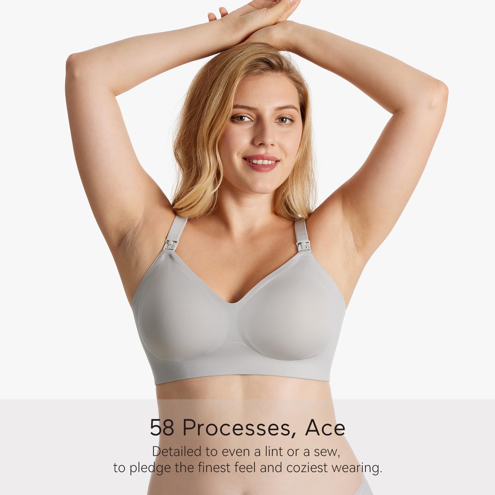 Ultra Soft Seamless Nursing Bra YN21 - Designed for M5 Pump