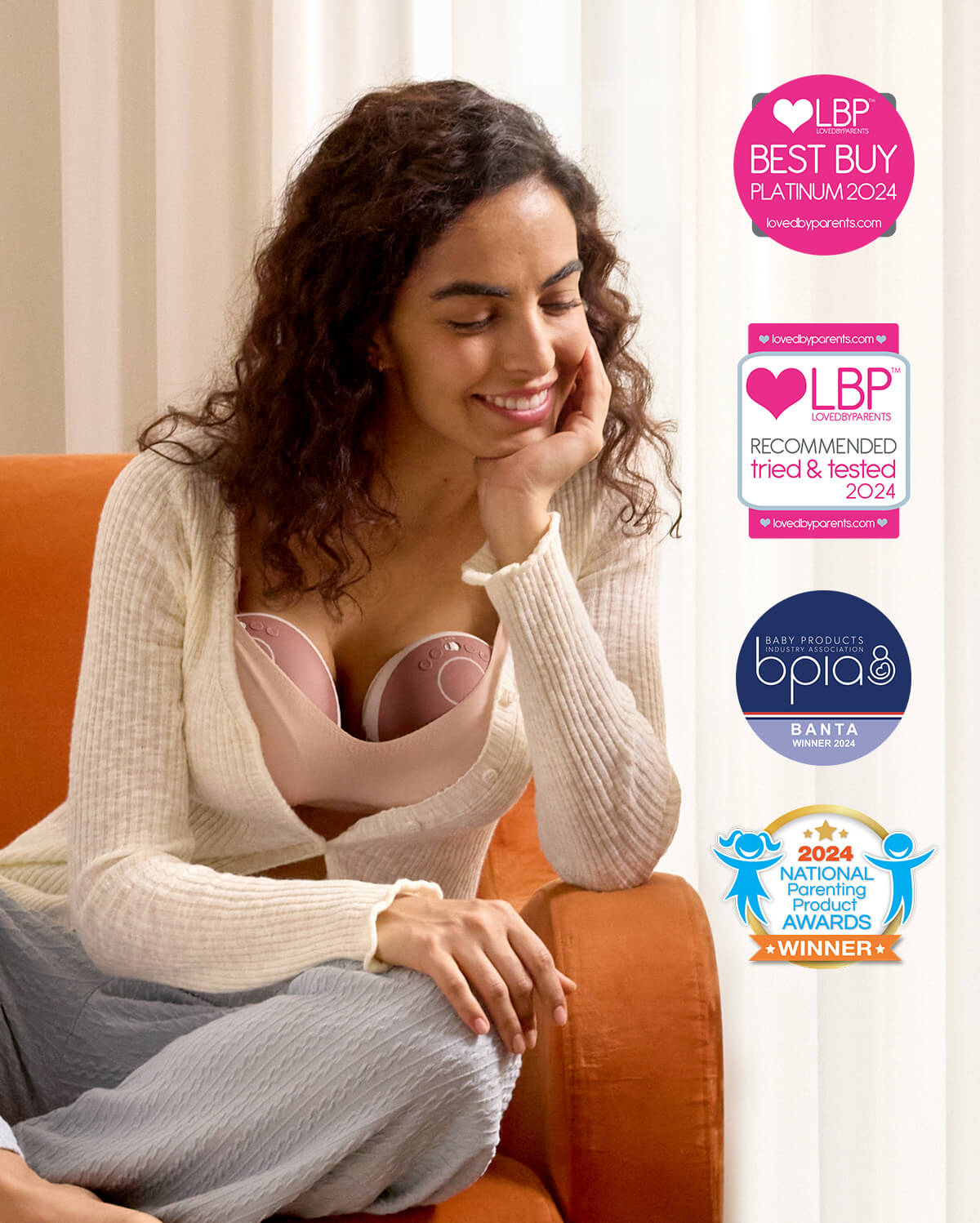 M9 Bra Bundle: M9 Hands-free Breast Pump and CoolFit Nursing Bra - Ultra Stretch