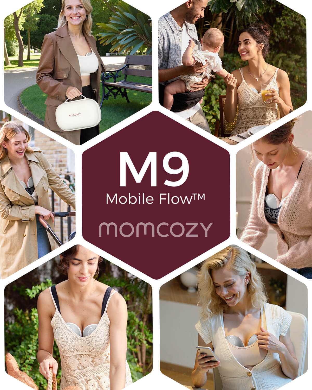 Momcozy Mobile Flow™ Hands-Free Breast Pump | M9 1.0