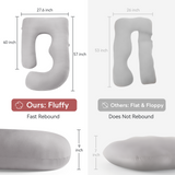 Huggable - U Shaped Maternity Body Pillow