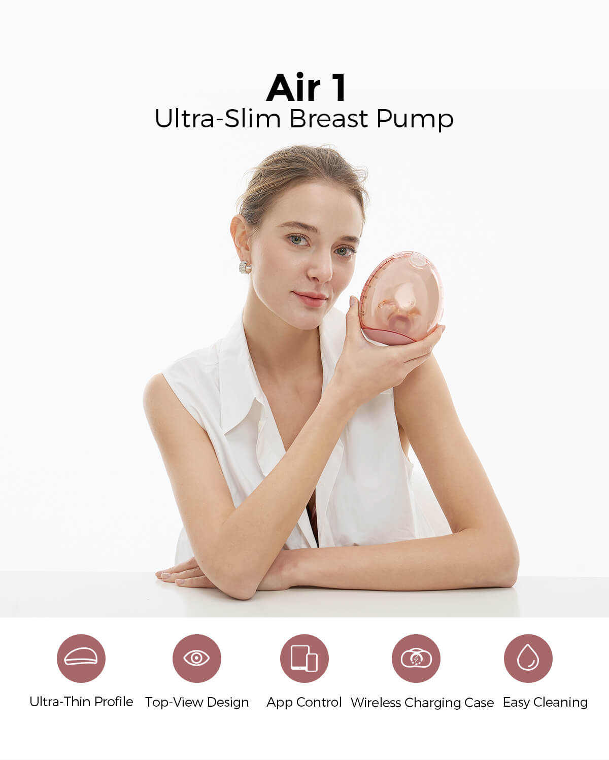 AirFit Bundle: Air 1 Ultra-slim Breast Pump & CoolFit Ultra Stretch Nursing Bra