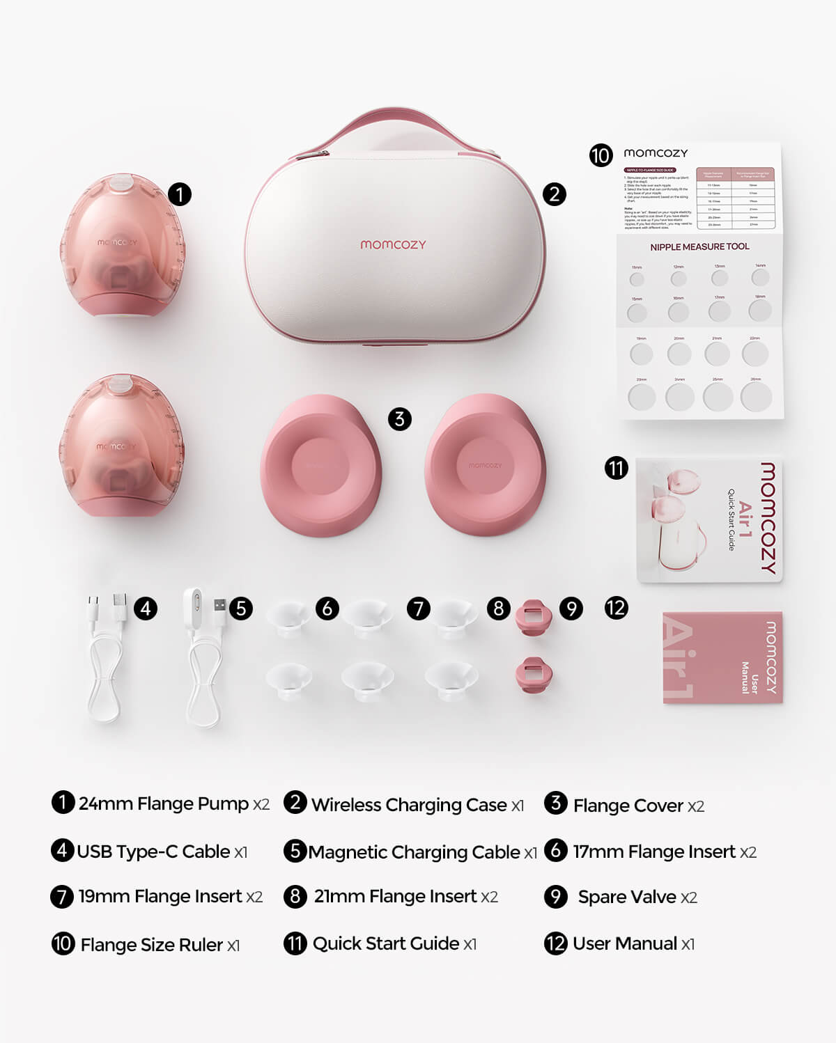 AirFit Bundle: Air 1 Ultra-slim Breast Pump & CoolFit Ultra Stretch Nursing Bra