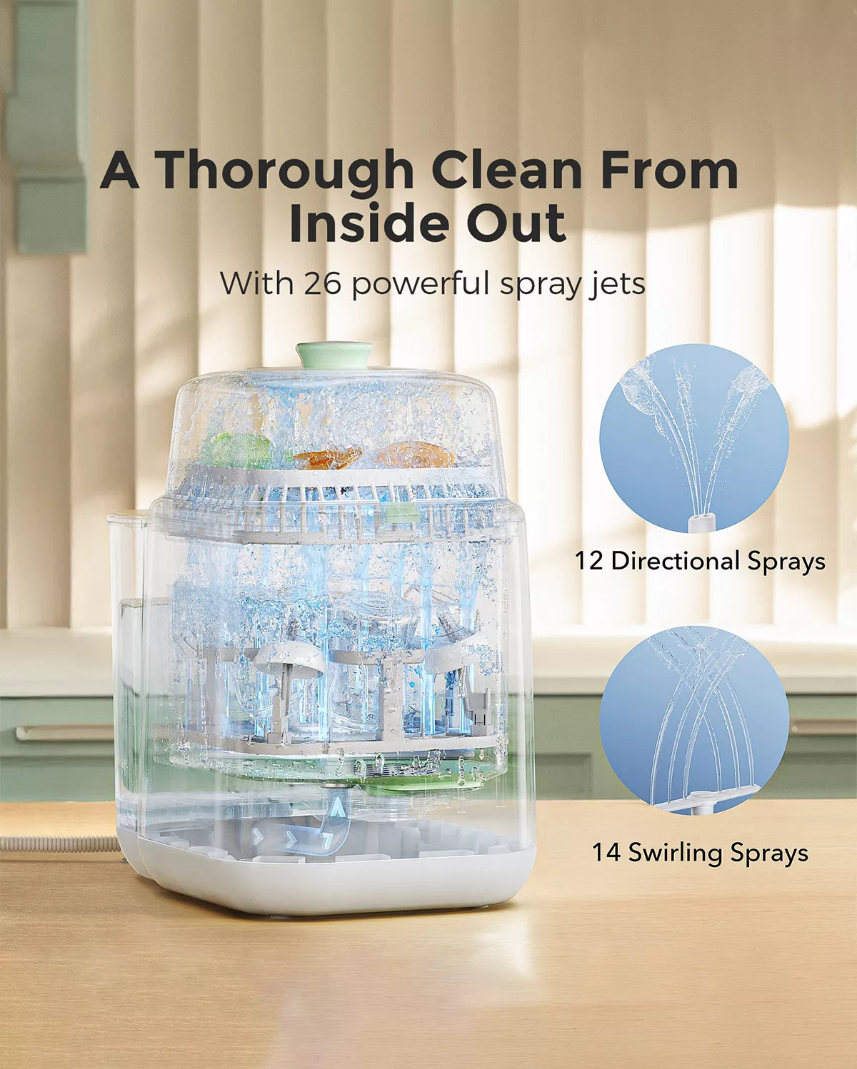 Feeding Bundle: KleanPal Pro Baby Bottle Washer & DinerPal High Chair