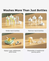 Time-Saving Cleaning Bundle: KleanPal Pro Bottle Washer + 120 Cleaning Tablets
