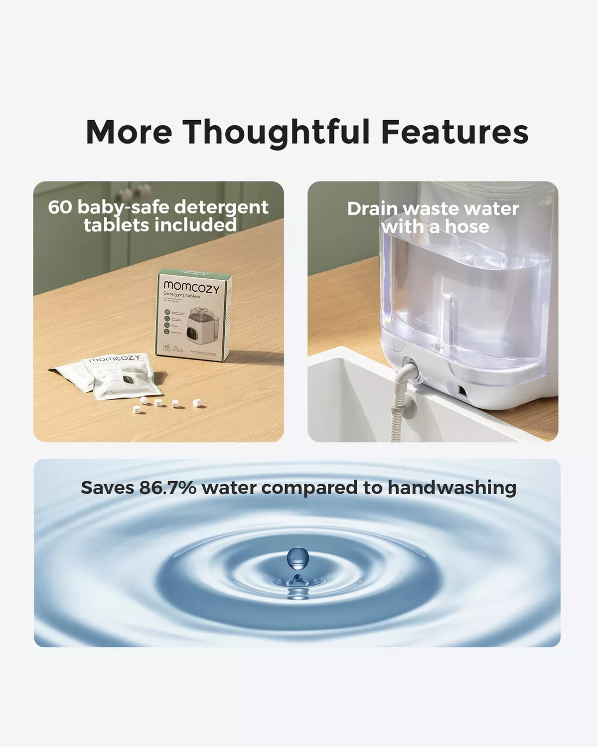 Pump & Clean Bundle: M6 Hands-free Breast Pump and KleanPal Pro Baby Bottle Washer and Sterilizer