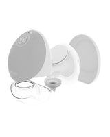 Momcozy Mobile Flow™ hands-free breast pump close-up, showcasing components and sleek design.