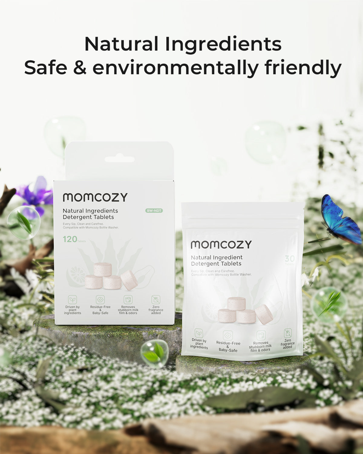Momcozy Natural Washing Block for Baby Bottle Washer