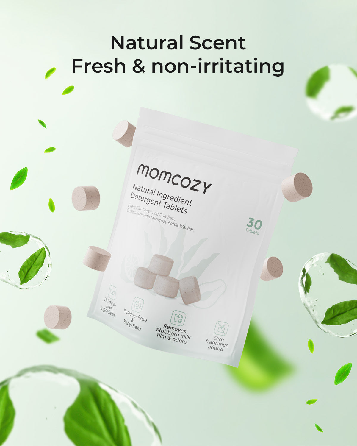 Momcozy Natural Washing Block for Baby Bottle Washer