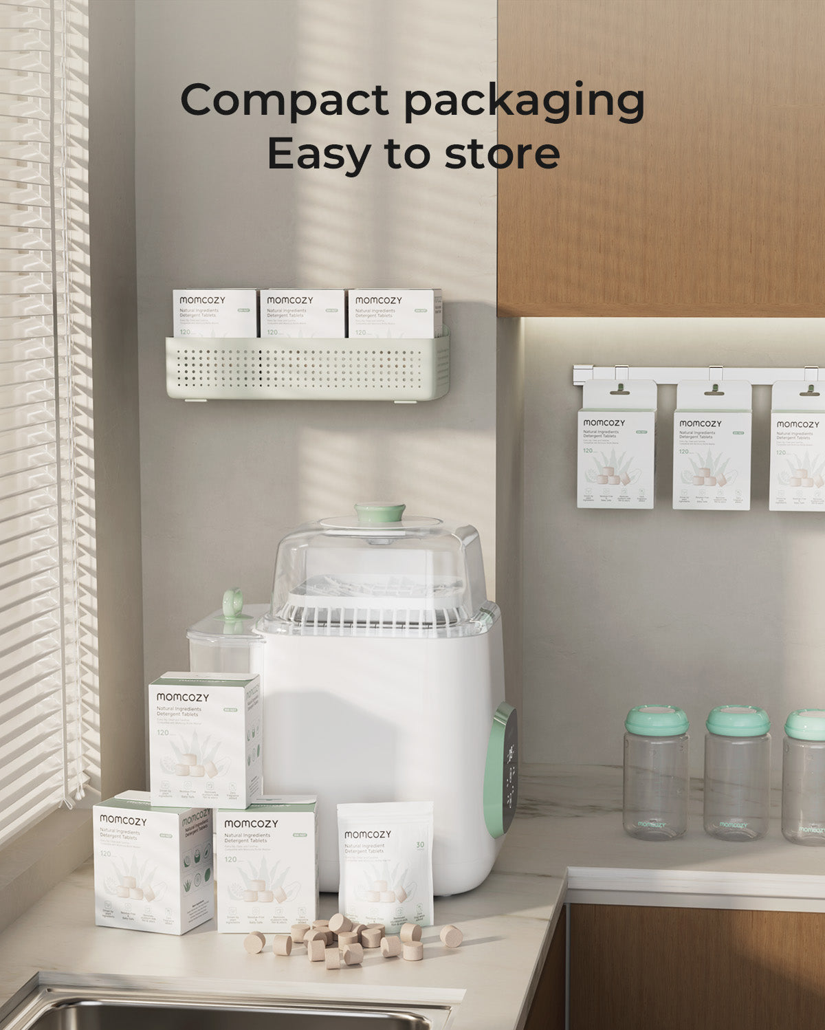 Momcozy Natural Washing Block for Baby Bottle Washer