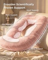 Huggable - U Shaped Cotton Maternity Body Pillow