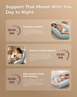 Huggable - U Shaped Cotton Maternity Body Pillow
