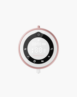 V1 Pro wearable breast pump touch display showcasing pumping modes and suction levels.
