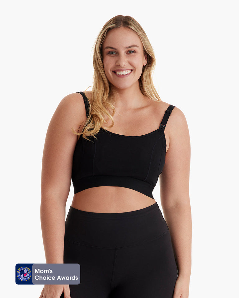 Translation missing: en.The Original: Our Basic Nursing &amp; Pumping Bra Black Front