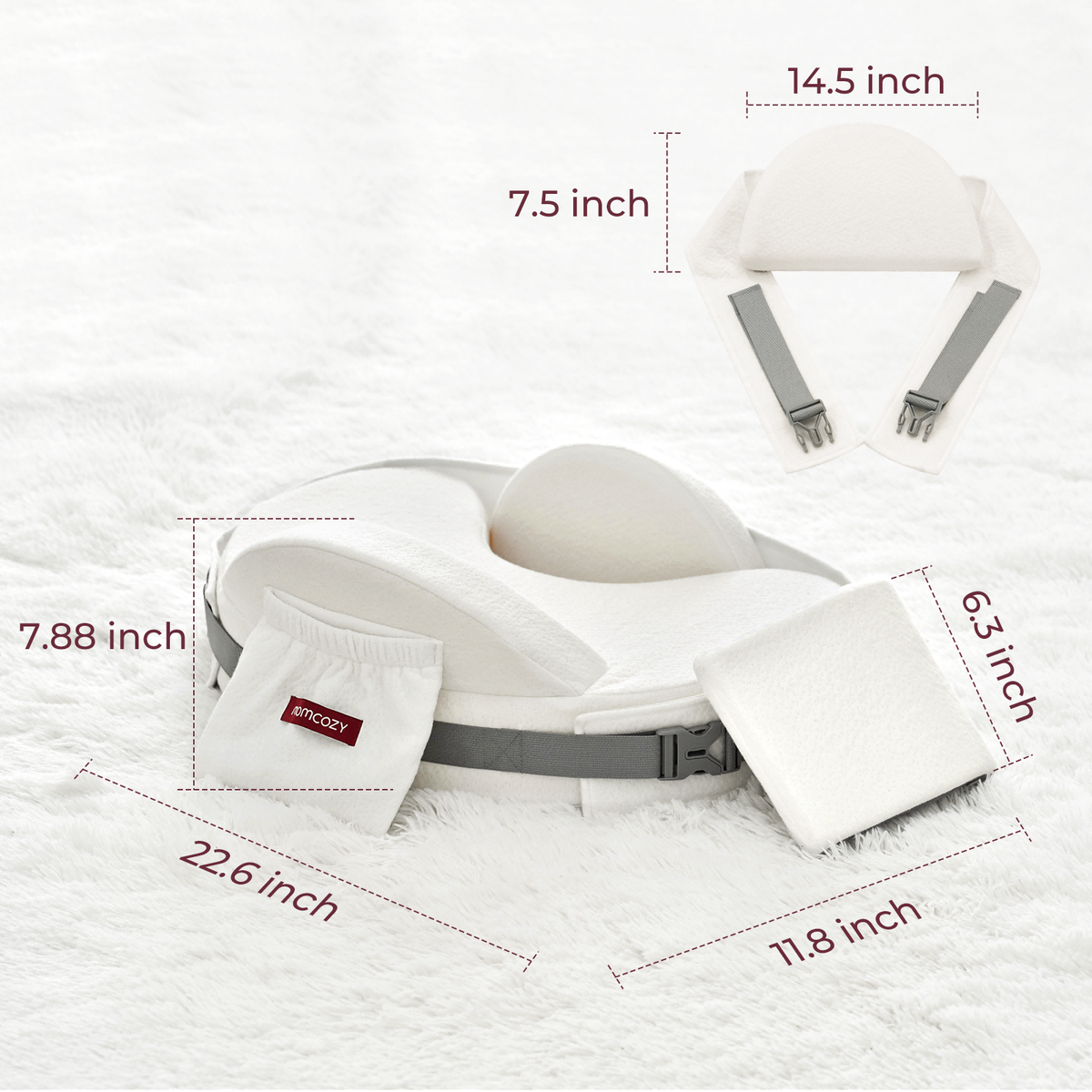Momcozy Cooling Comfort Nursing Pillow
