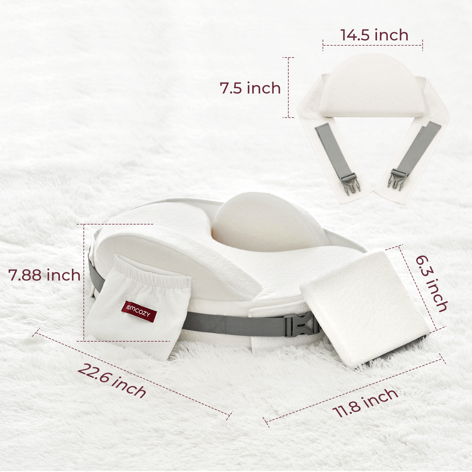 Momcozy Cooling Comfort Nursing Pillow