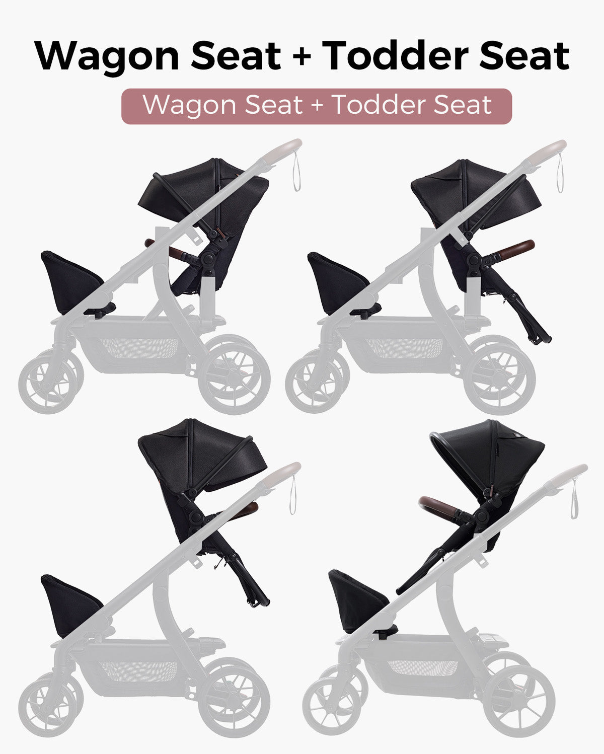 Wagon Backrest for Momcozy ChangeGo Baby Stroller